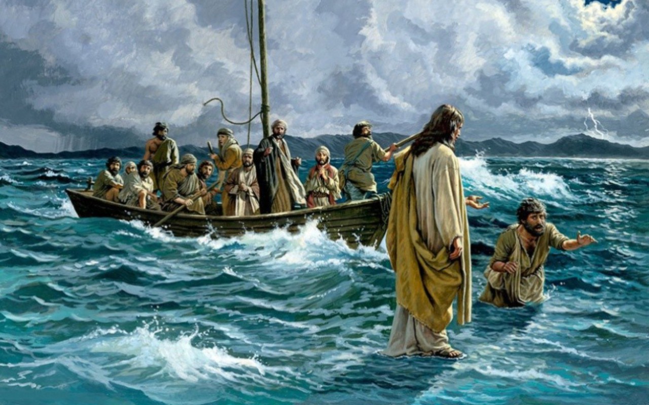 Am Worship John 616 21 Jesus Walks On Water Woodland Baptist Church